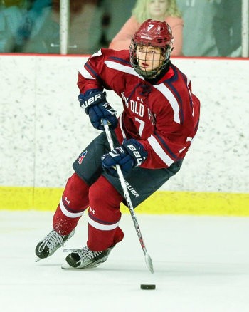 Avon senior center Patrick Harper, a BU recruit, had a 1-2-3 line in Saturday's 5-3 win.