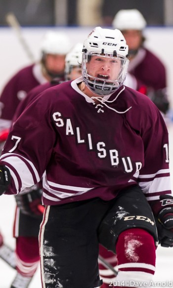 Salisbury Jr. F Cole Poliziani is pretty pumped after scoring GWG in Flood-Marr title game vs. Westminster.