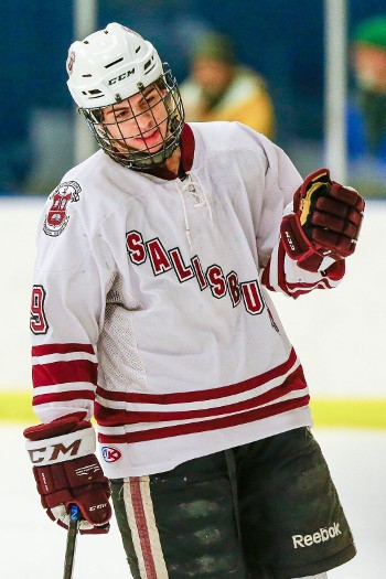 Jordan Kaplan notched three points (2g, 1a) in Salisbury's 8-2 win at Hotchkiss Wednesday Feb. 24.