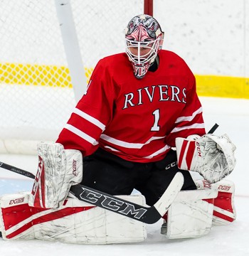 Rivers senior Aidan Porter, a Princeton commit, posted a 32-save shutout of St. Sebastian's on Wednesday.